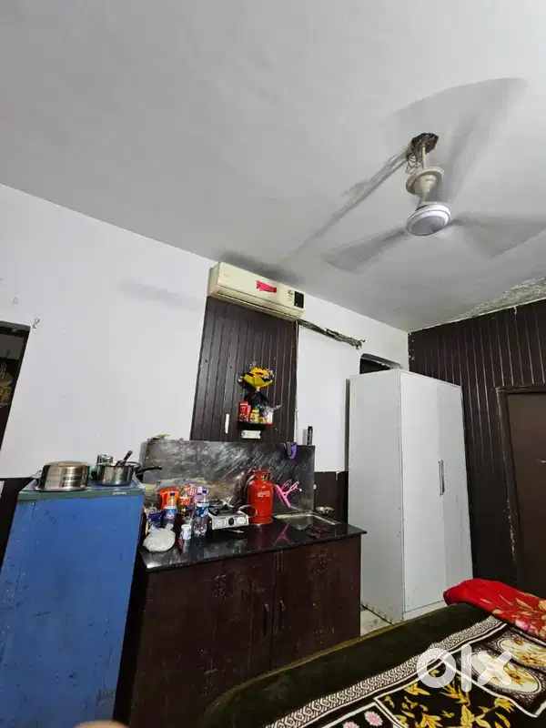 1Rk room ac + double bed + sofa +2 almera +attached washroom